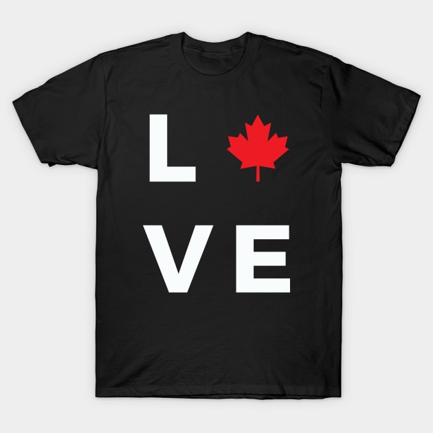 Love , Canada Day T-Shirt by Unicorn Artist